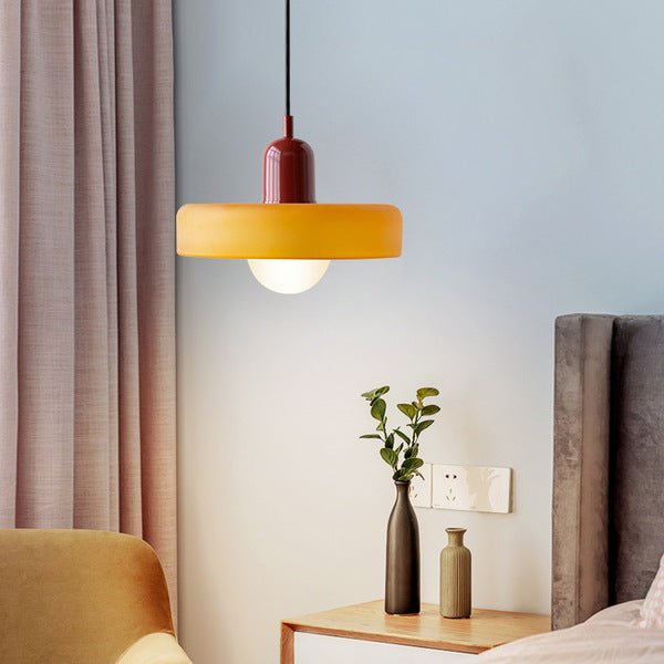 Bauhaus Colored Glass Pendant Lamp - Modern Designer Lighting for Stylish Homes