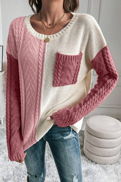Cozy Round Neck Long Sleeve Sweater