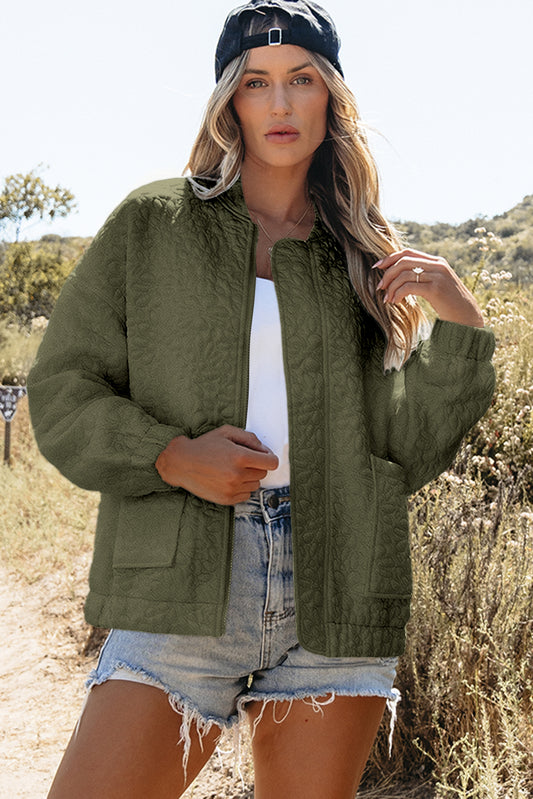 Ella - Quilted Bomber Jacket
