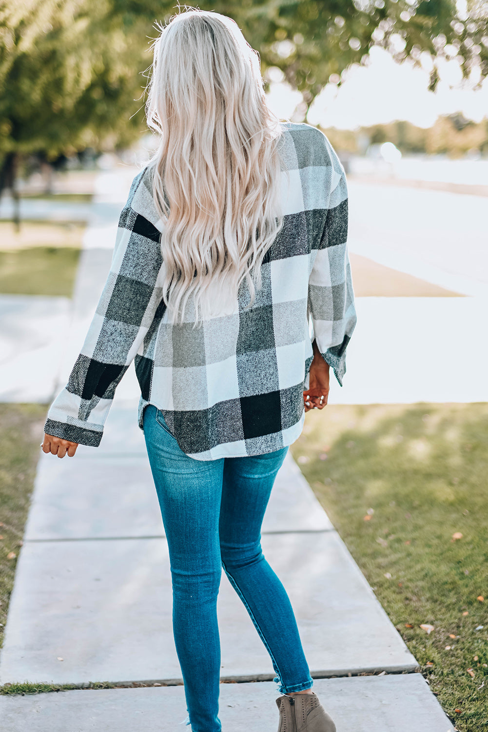 Rosie - Plaid Button-Up Shacket