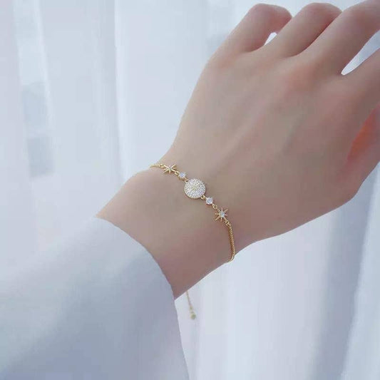Elegant and refined Luna | Women's Delicate Bracelet | Sparkling Design Bracelet, showcasing a delicate and shimmering style perfect for enhancing any look.