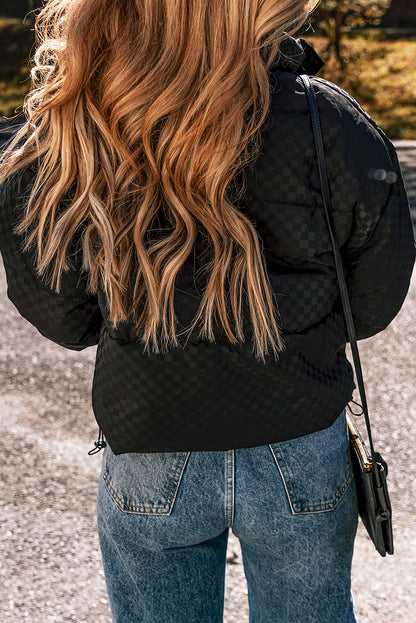 Checkered Puffer Jacket