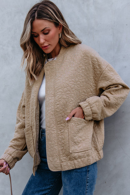 Ella - Quilted Bomber Jacket