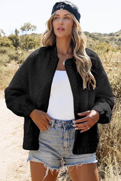 Ella - Quilted Bomber Jacket