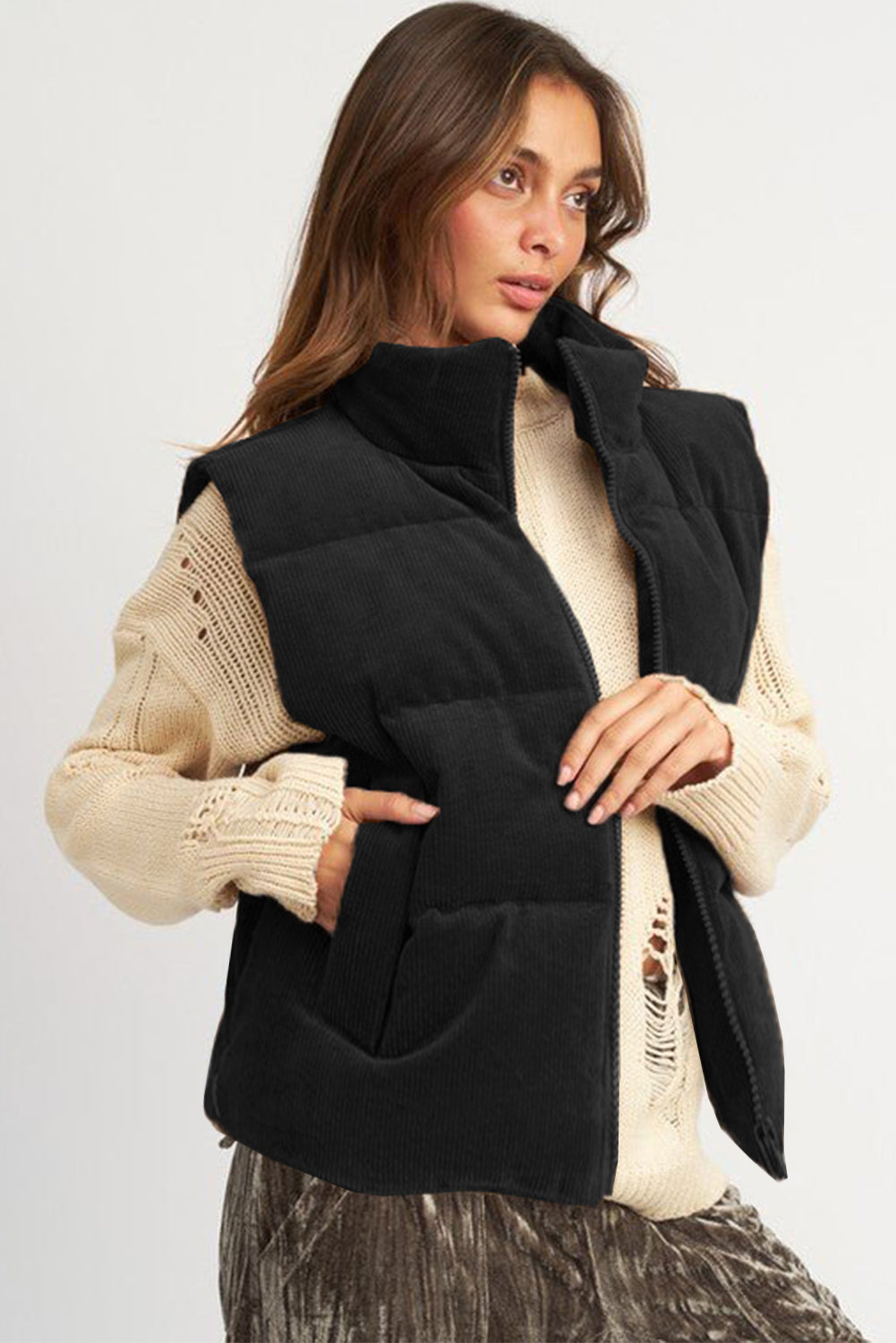 Sophia - Cozy Quilted Puffer Vest