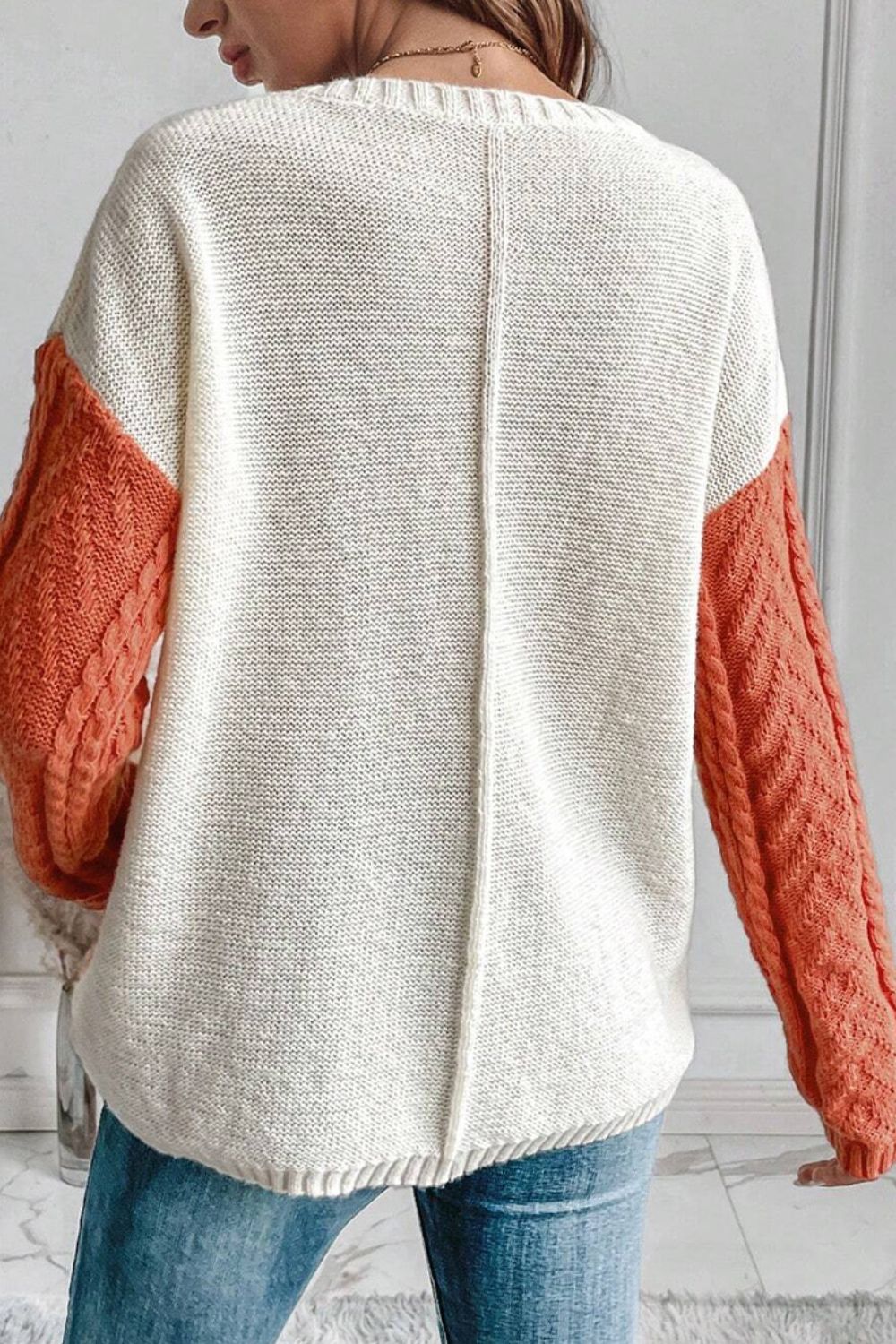 Cozy Round Neck Long Sleeve Sweater