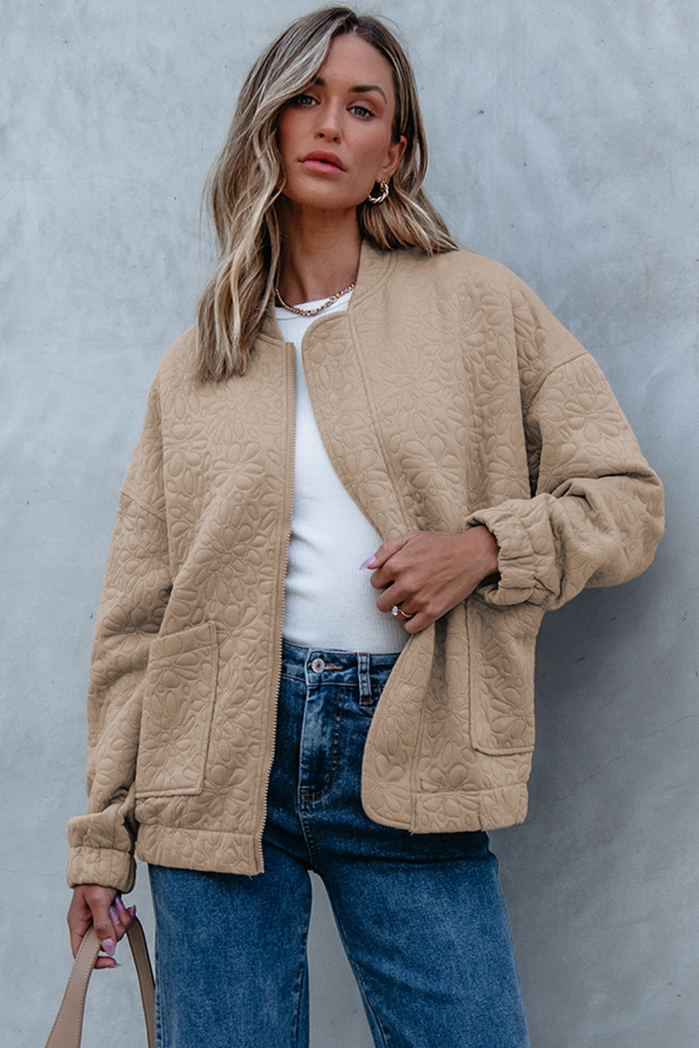 Ella - Quilted Bomber Jacket