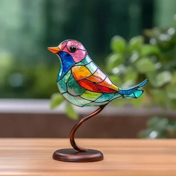 Luxe AvianElegance – Colored Glass Birds for Refined Interior Design