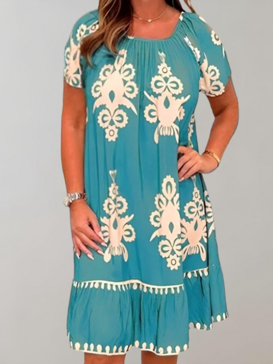 Olivia - Stylish Casual Embroidered Dress