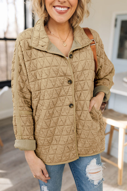 Harper - Quilted Button-Up Jacket