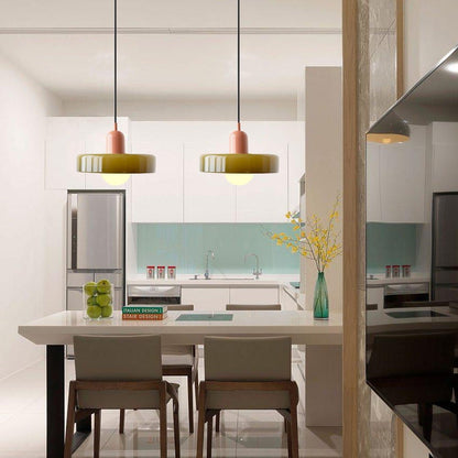 Bauhaus Colored Glass Pendant Lamp - Modern Designer Lighting for Stylish Homes