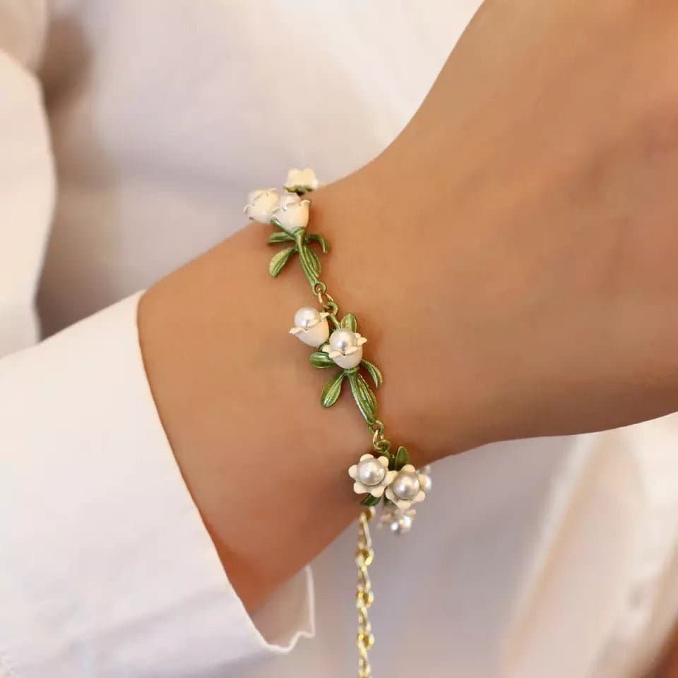Delicate and elegant Jasmine | Women's Floral Bracelet | Elegant Design Bracelet, featuring intricate floral details perfect for adding a graceful touch to any outfit.