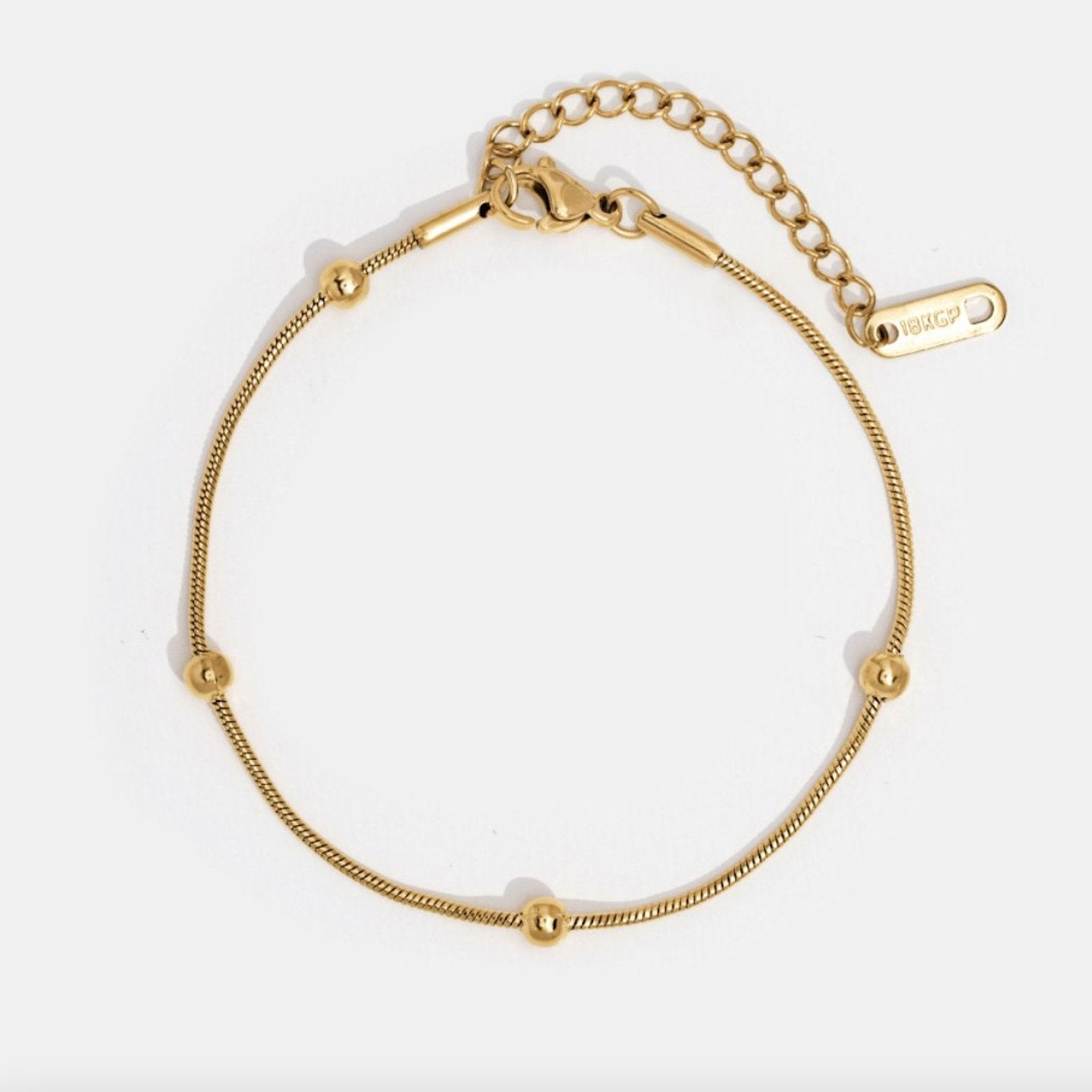Close-up of the Ava Women's Minimal Bracelet, showcasing its elegant and minimalist design. A sophisticated accessory perfect for adding a subtle touch of style to any outfit.