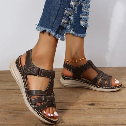 Image showcasing Isabella Women's Supportive Sandals with adjustable straps and a comfortable sole, ideal for stylish everyday wear.