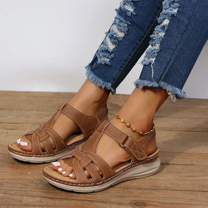 Image showcasing Isabella Women's Supportive Sandals with adjustable straps and a comfortable sole, ideal for stylish everyday wear.