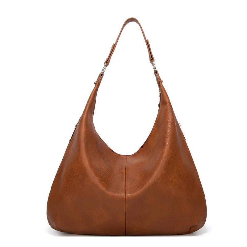 A soft and spacious Sabrina Women's Hobo Bag with a casual, slouchy design and a single shoulder strap. This versatile shoulder bag offers ample space for essentials, making it an ideal accessory for everyday use or casual outings.