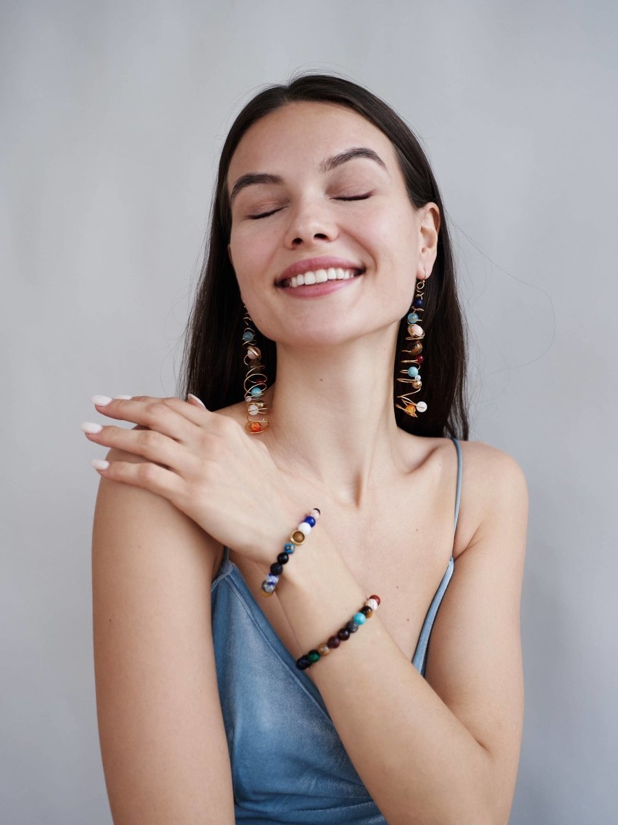 Elegant and bold Aria | Women's Beaded Bracelet | Unique Design Bracelet, featuring a distinct bead arrangement perfect for enhancing any outfit with style.